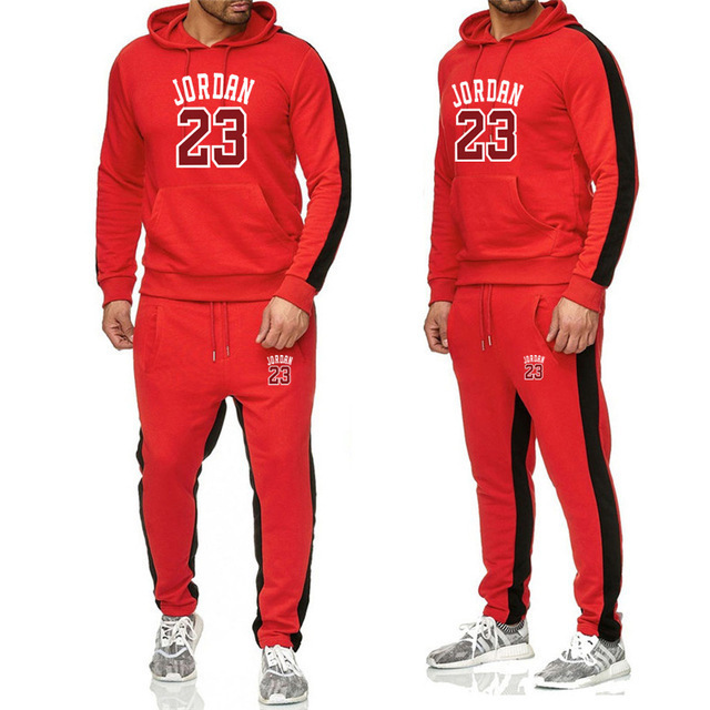 Fashion Mens Clothing Men Tracksuits Hoodie Two Pieces + Pants Sports Shirts Fall Winter Track suit