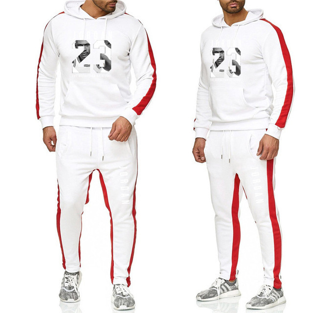 Fashion Mens Clothing Men Tracksuits Hoodie Two Pieces + Pants Sports Shirts Fall Winter Track suit