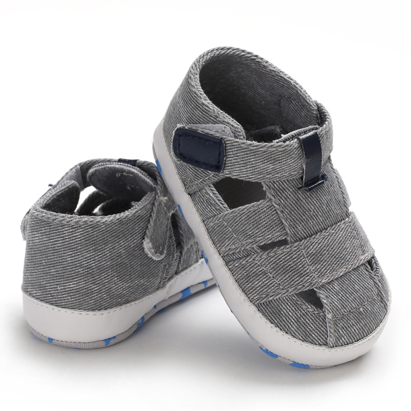 Kids Newborn Baby Boys Fashion Summer Soft Crib Shoes First Walker Anti Slip Sandals Shoe