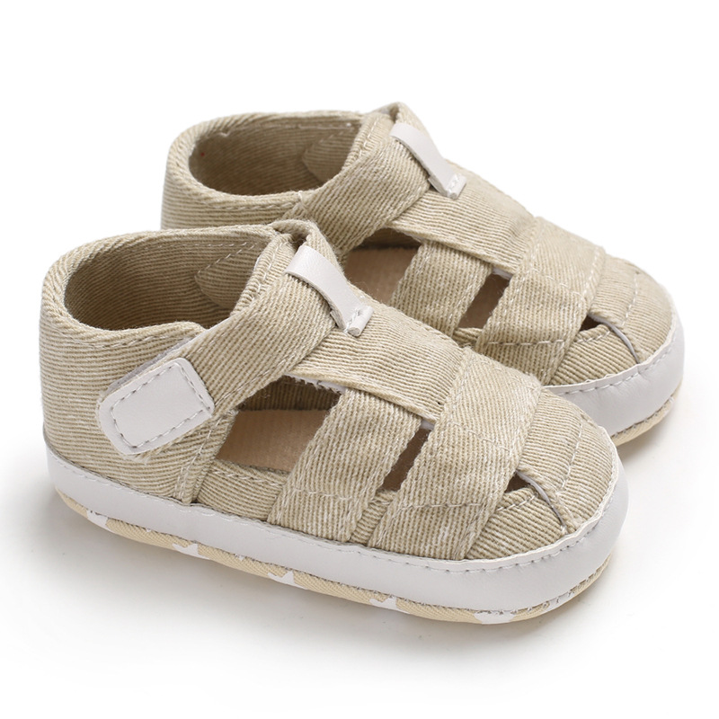 Kids Newborn Baby Boys Fashion Summer Soft Crib Shoes First Walker Anti Slip Sandals Shoe