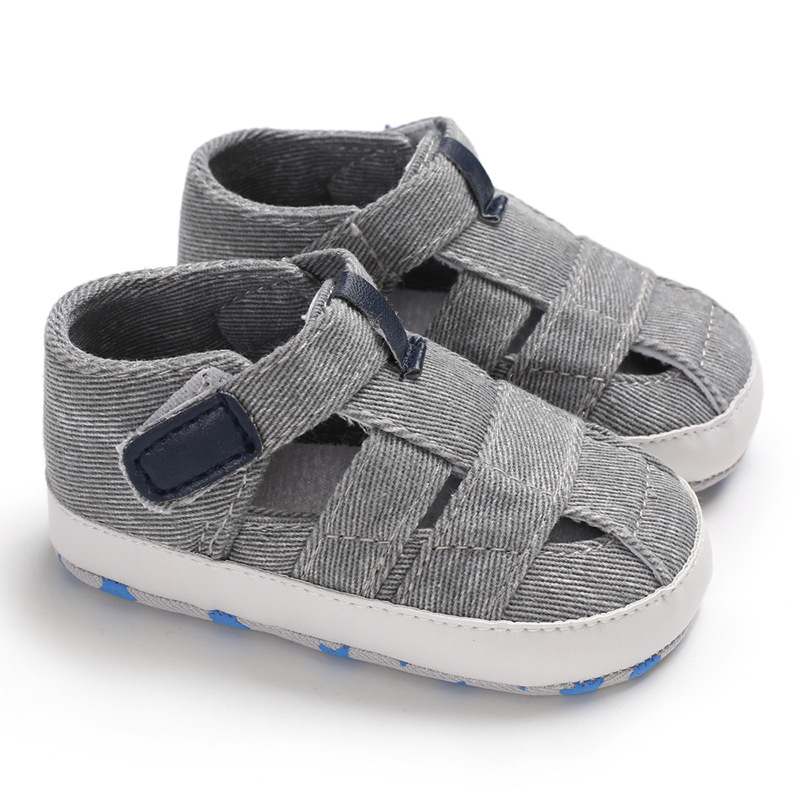 Kids Newborn Baby Boys Fashion Summer Soft Crib Shoes First Walker Anti Slip Sandals Shoe
