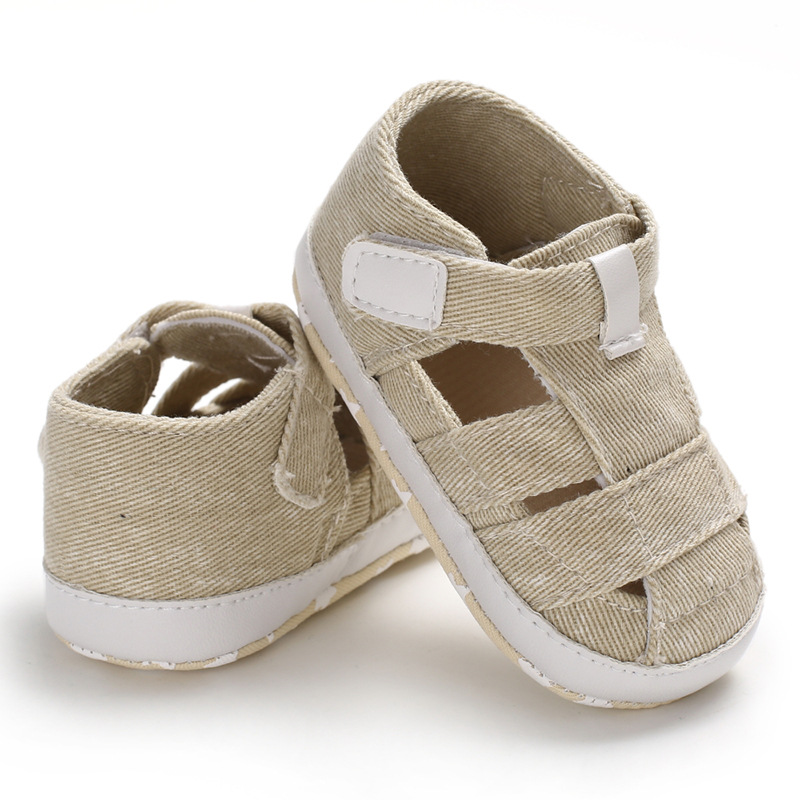 Kids Newborn Baby Boys Fashion Summer Soft Crib Shoes First Walker Anti Slip Sandals Shoe