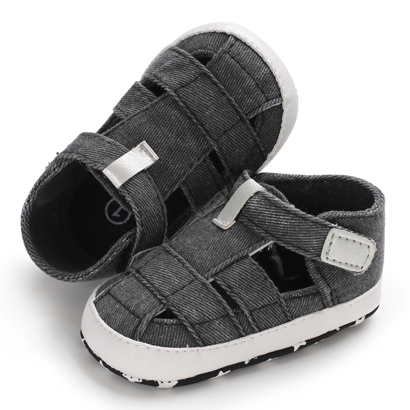 Kids Newborn Baby Boys Fashion Summer Soft Crib Shoes First Walker Anti Slip Sandals Shoe