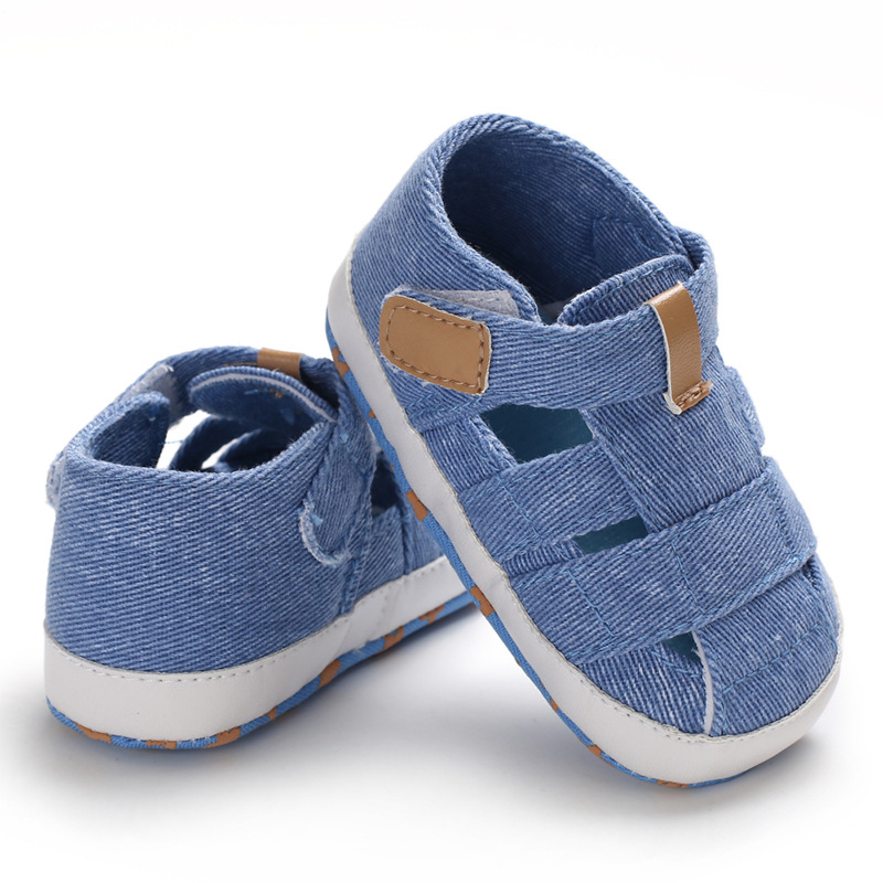 Kids Newborn Baby Boys Fashion Summer Soft Crib Shoes First Walker Anti Slip Sandals Shoe