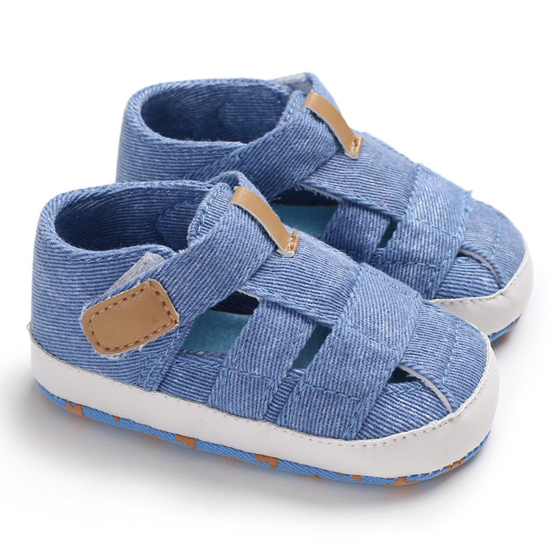 Kids Newborn Baby Boys Fashion Summer Soft Crib Shoes First Walker Anti Slip Sandals Shoe