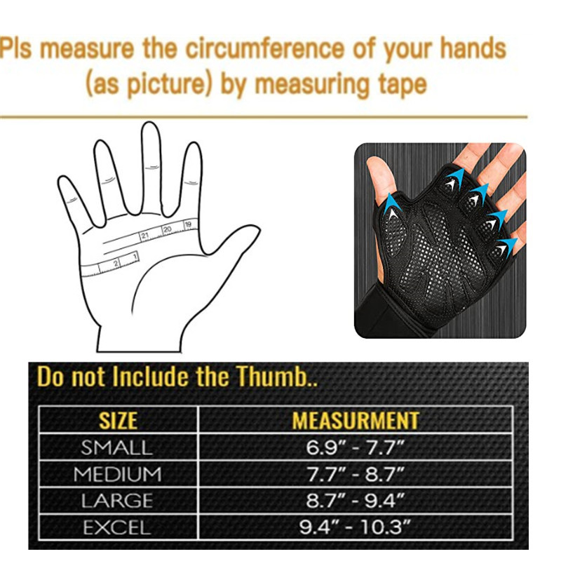 Gym Gloves Grips Anti-Skid Weight Lifting Grip Pads Workout Crossfit Fitness Gloves Palm Protection