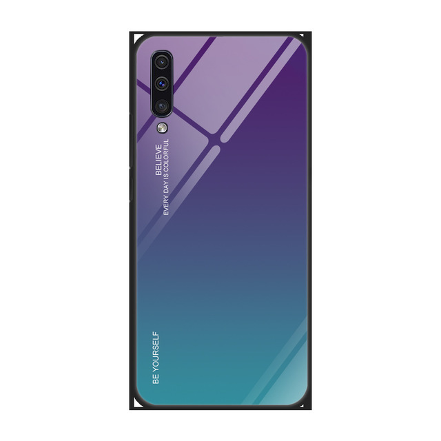 Toughened Glass Phone Cases For Samsung Galaxy A31 A41 A51 A71 S8 S9 S10 Gradual Shell Covers