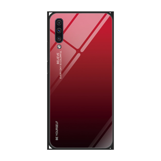 Toughened Glass Phone Cases For Samsung Galaxy A31 A41 A51 A71 S8 S9 S10 Gradual Shell Covers