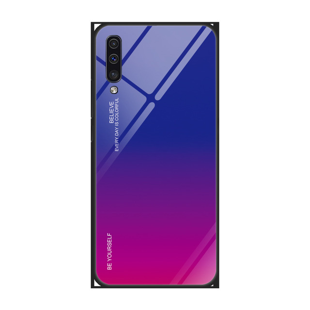 Toughened Glass Phone Cases For Samsung Galaxy A31 A41 A51 A71 S8 S9 S10 Gradual Shell Covers