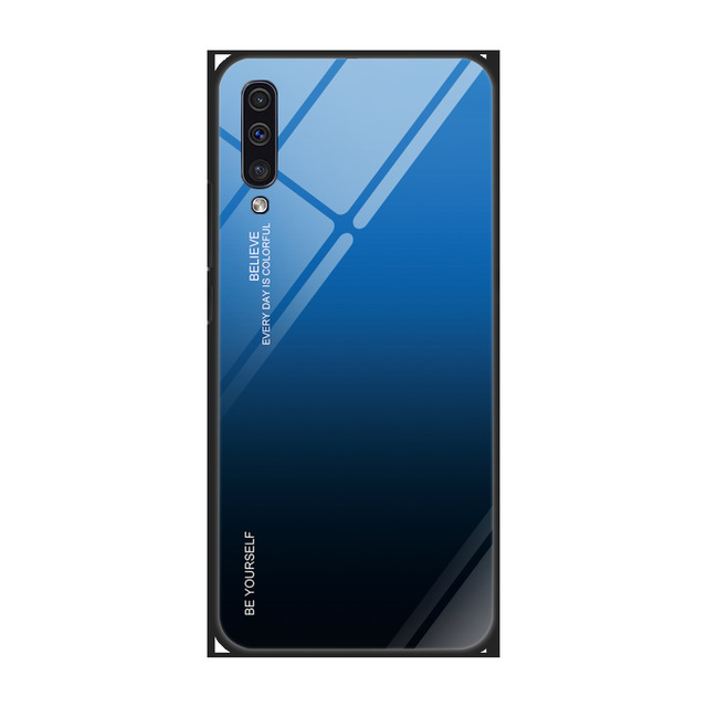 Toughened Glass Phone Cases For Samsung Galaxy A31 A41 A51 A71 S8 S9 S10 Gradual Shell Covers