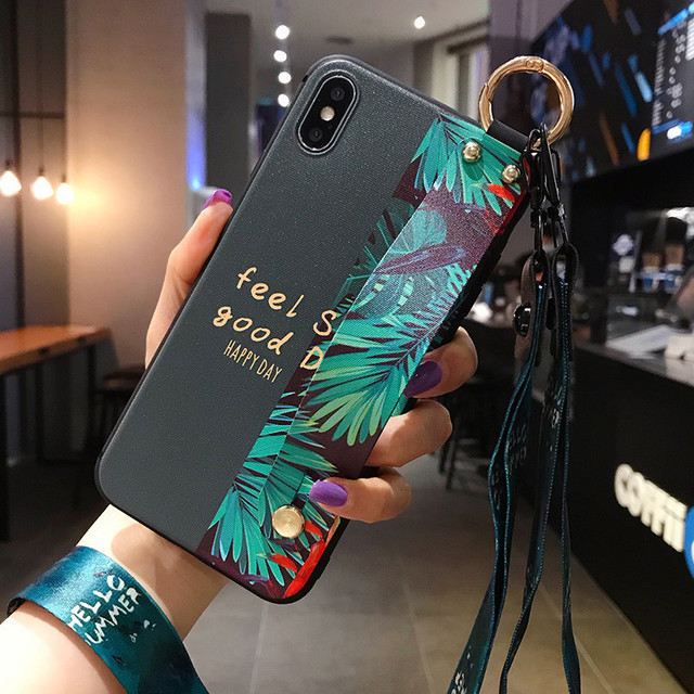Case For Samsung Galaxy A50 A51 A71 A70 Note8 Note9 Note10 S8 S9 S10 Wrist Strap Phone Holder Case