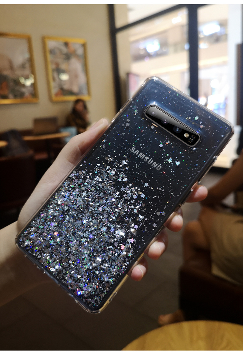 Clear Glitter Case For Samsung  A51 A51 5G A50 A71  S20Ultra S10Plus Note 10 Lite Samsung A10S A40