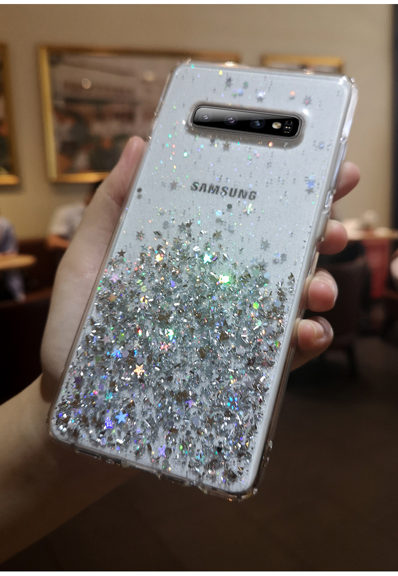 Clear Glitter Case For Samsung  A51 A51 5G A50 A71  S20Ultra S10Plus Note 10 Lite Samsung A10S A40