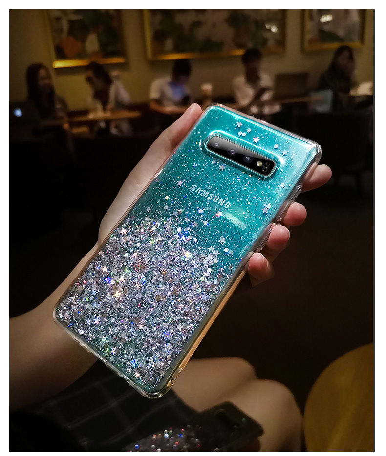Clear Glitter Case For Samsung  A51 A51 5G A50 A71  S20Ultra S10Plus Note 10 Lite Samsung A10S A40