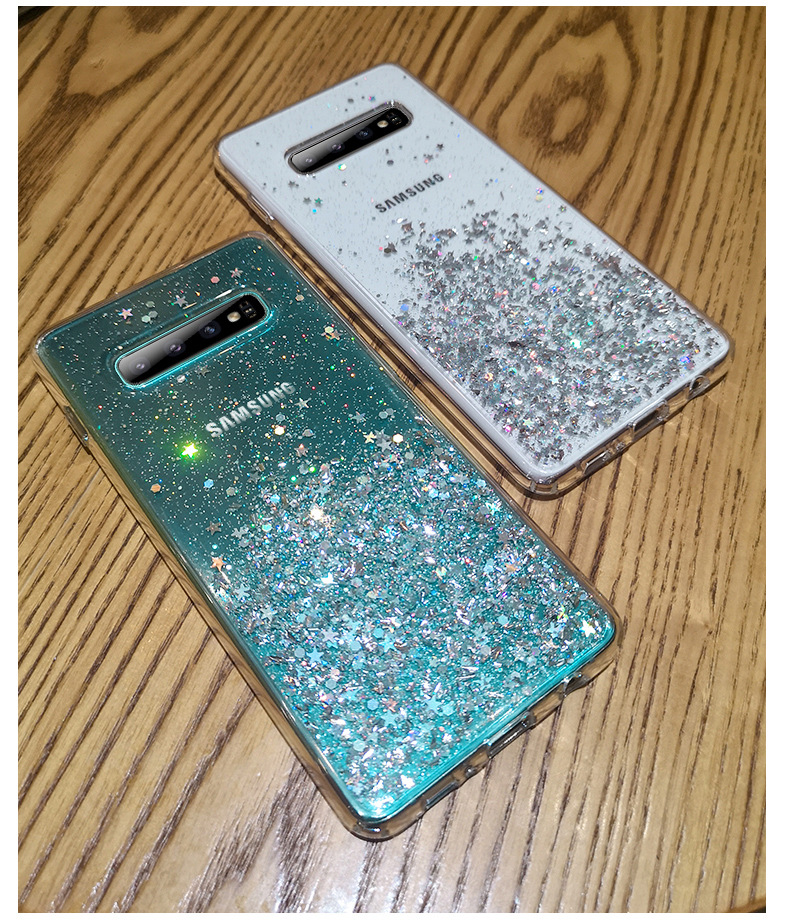 Clear Glitter Case For Samsung  A51 A51 5G A50 A71  S20Ultra S10Plus Note 10 Lite Samsung A10S A40