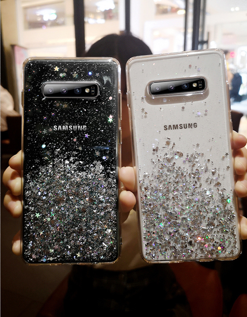 Clear Glitter Case For Samsung  A51 A51 5G A50 A71  S20Ultra S10Plus Note 10 Lite Samsung A10S A40