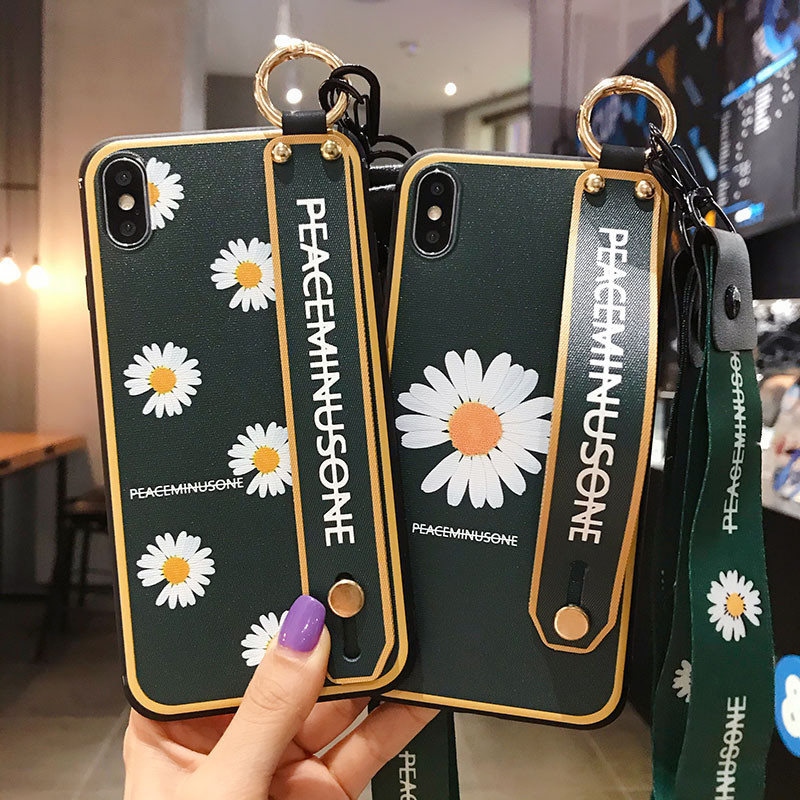 Case For Samsung Galaxy A50 A51 A71 A70 Note8 Note9 Note10 S8 S9 S10 Wrist Strap Phone Holder Case