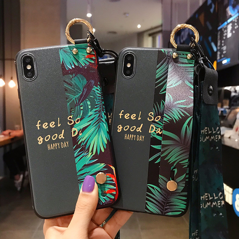 Case For Samsung Galaxy A50 A51 A71 A70 Note8 Note9 Note10 S8 S9 S10 Wrist Strap Phone Holder Case