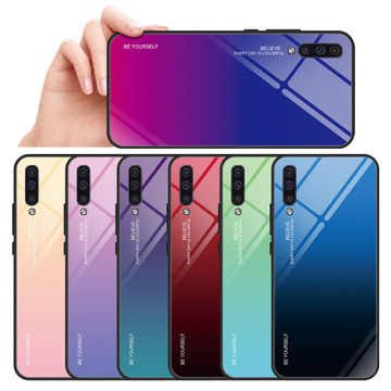 Toughened Glass Phone Cases For Samsung Galaxy A31 A41 A51 A71 S8 S9 S10 Gradual Shell Covers