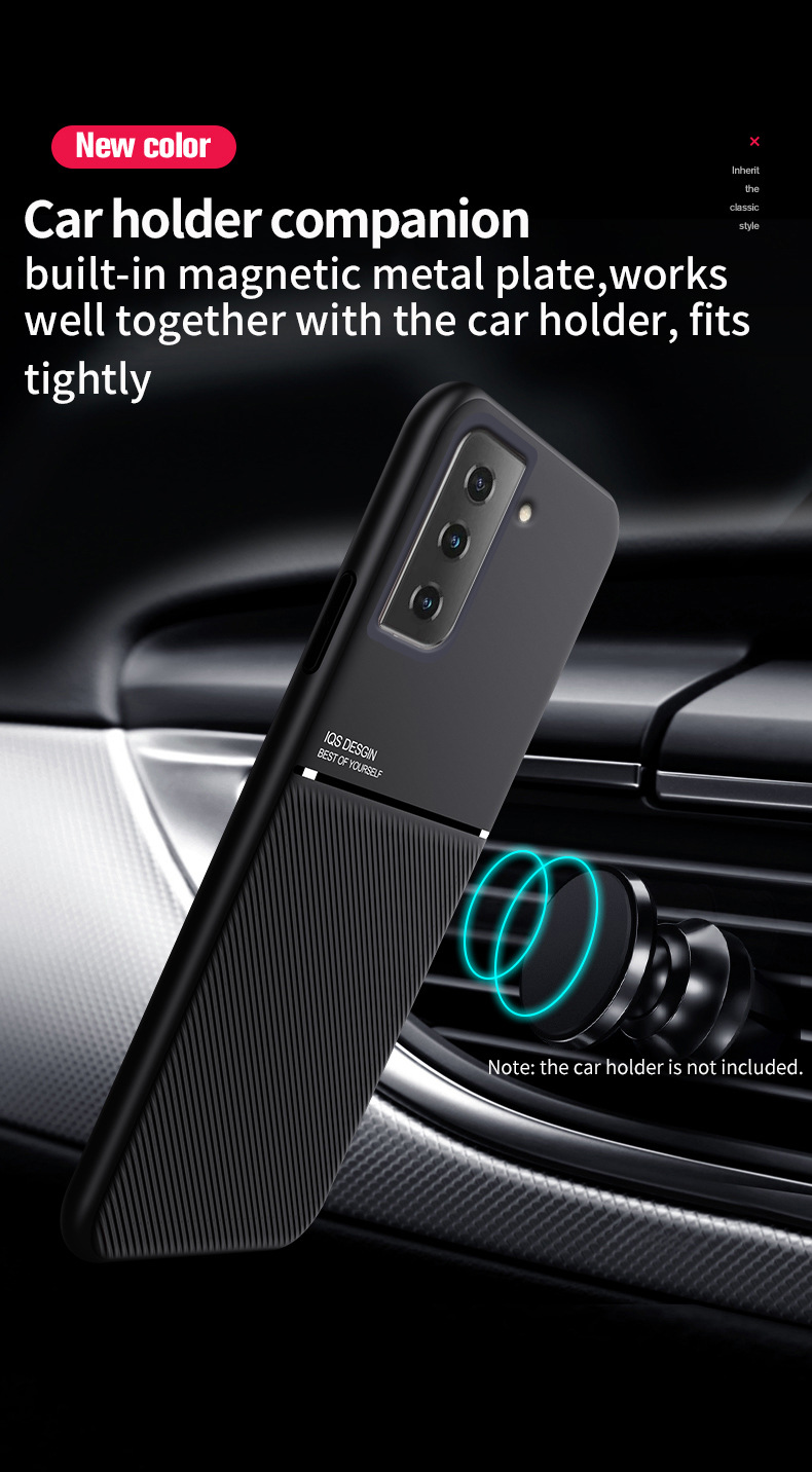 Luxury Leather Case For Samsung Galaxy S21 S20 Ultra S10 S9 Note 20 A70 A71 A51 Car Magnetic Cover