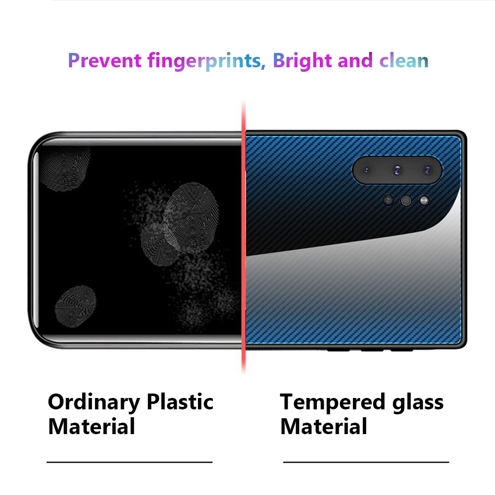 Suitable for Samsung A51/A71 glass texture gradient shell mobile phone shell  S20 protective cover