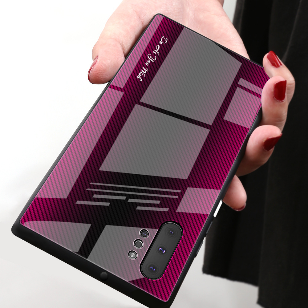 Suitable for Samsung A51/A71 glass texture gradient shell mobile phone shell  S20 protective cover