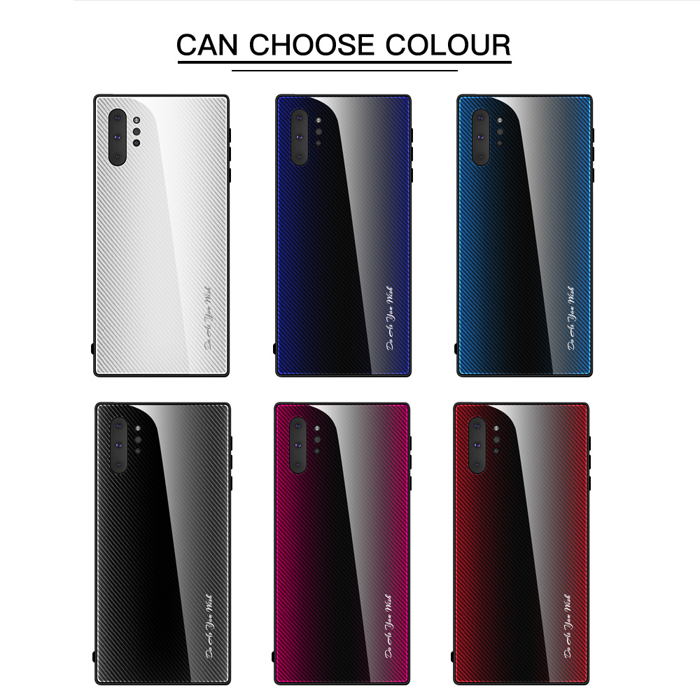 Suitable for Samsung A51/A71 glass texture gradient shell mobile phone shell  S20 protective cover