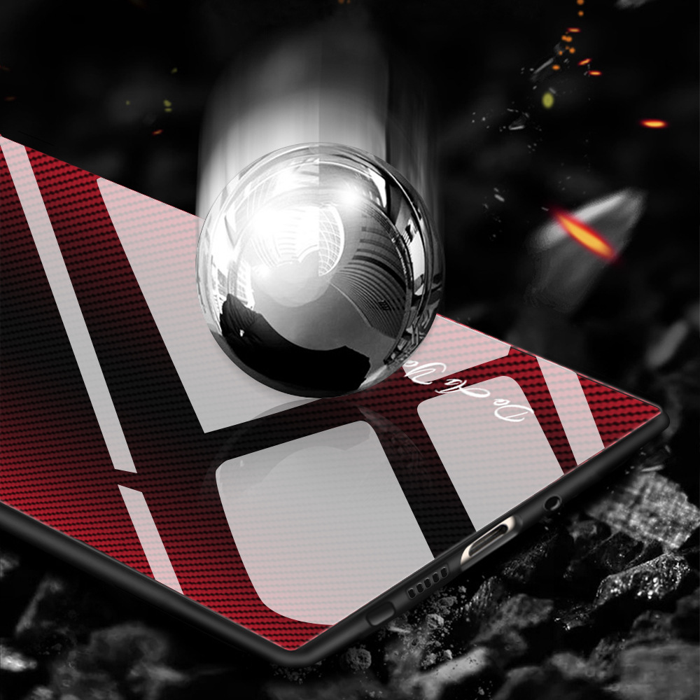 Suitable for Samsung A51/A71 glass texture gradient shell mobile phone shell  S20 protective cover