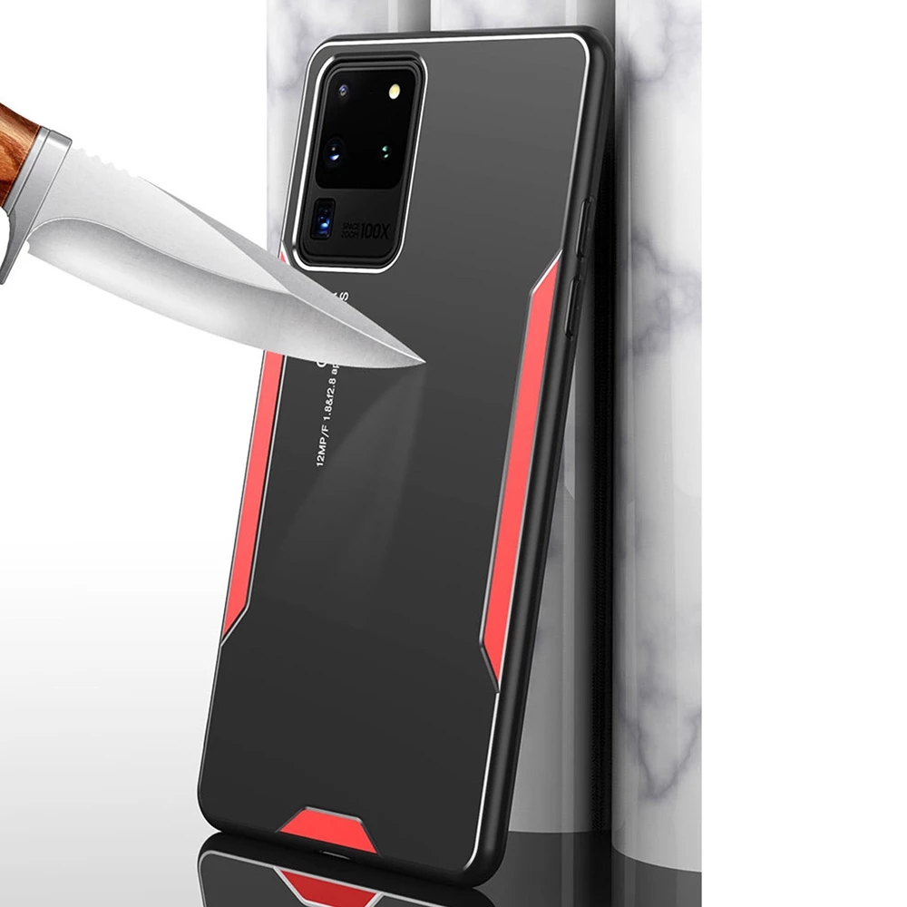 Luxury Hard Metal Case For Samsung  Galaxy S8 S9  Note 8 9  A51 A71 Mobile Phone Cover Back Bumper
