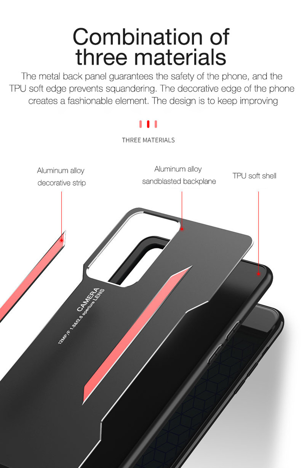 Luxury Hard Metal Case For Samsung  Galaxy S8 S9  Note 8 9  A51 A71 Mobile Phone Cover Back Bumper