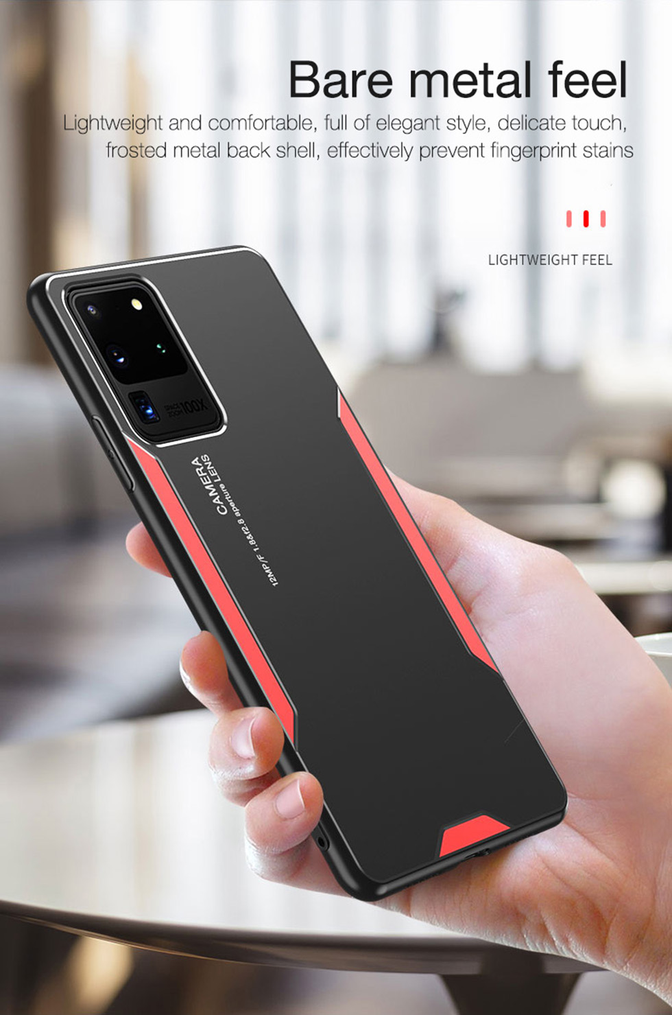 Luxury Hard Metal Case For Samsung  Galaxy S8 S9  Note 8 9  A51 A71 Mobile Phone Cover Back Bumper