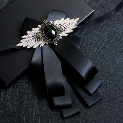 Men&apos;s Suit Bow Tie Collar Flower Dress Shirt Groom Groomsman Host Wedding Party Ceremony Multi-Layer