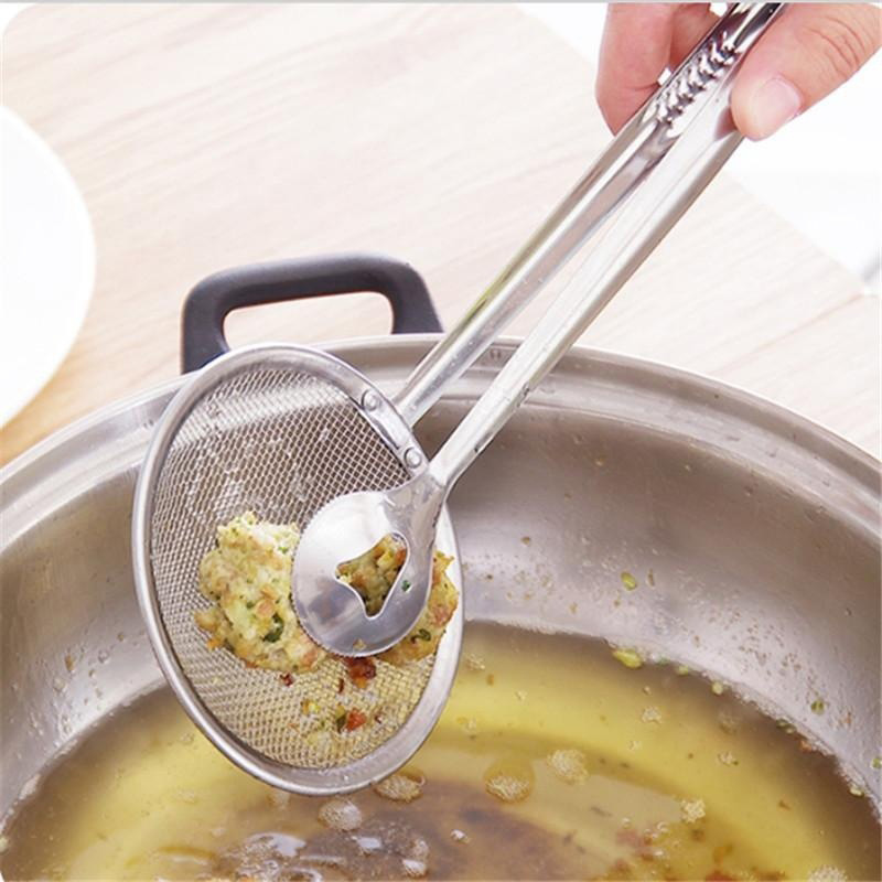 Creative Filtration Spoon Multi-functional Stainless Steel Frying Filter Fried Food Fry Fried