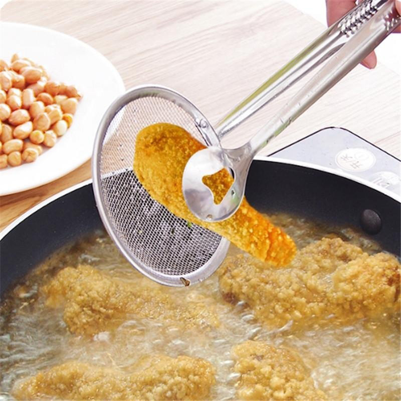 Creative Filtration Spoon Multi-functional Stainless Steel Frying Filter Fried Food Fry Fried