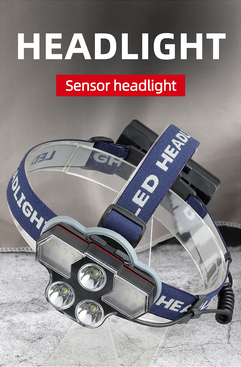 3*T6 LED Headlamp USB Charging Outdoor Lighting Work Light Waterproof Head Torch For Cycling