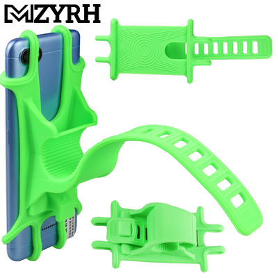 Universal Bike Motorcycle Mobile Phone Stand Holder Silicone Non-slip Buckle Pull Phone Mount