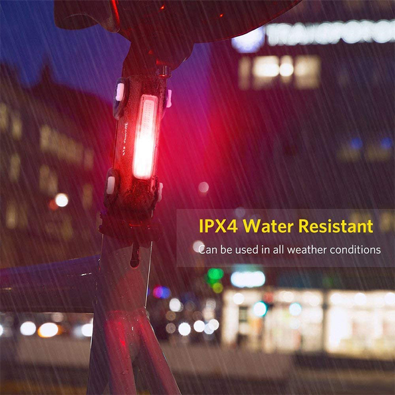 Bike Bicycle Light LED  Rear Light USB Rechargeable Cycling Safety Warning Flashlight Tail Lamp