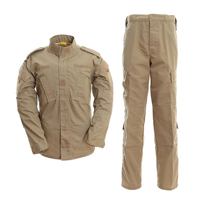 Military Uniform Camouflage Tactical Suit Men Army Special Forces Combat Shirt Coat Pant Set