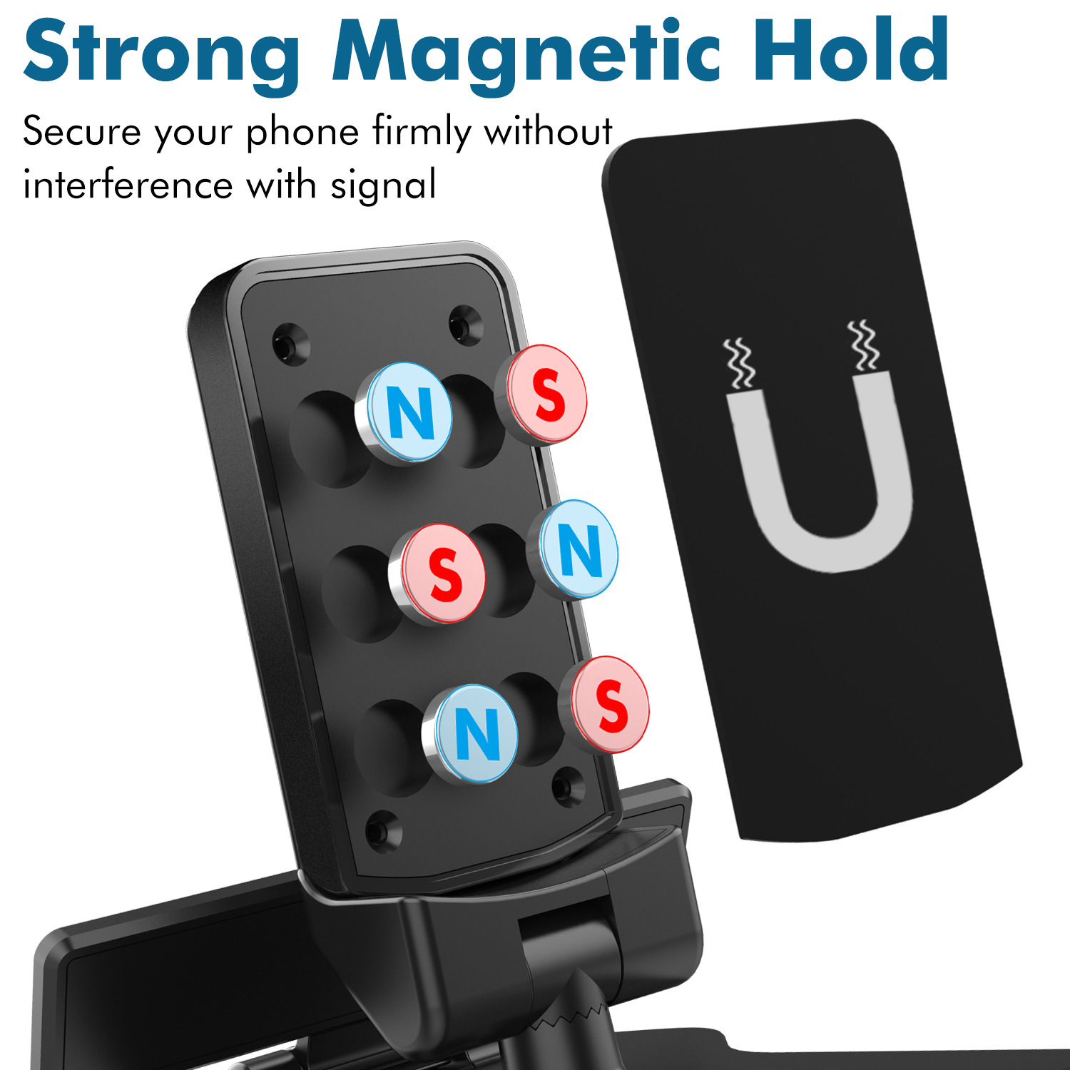 Car mobile phone bracket instrument panel clip rearview mirror sun visor navigation magnetic bracket