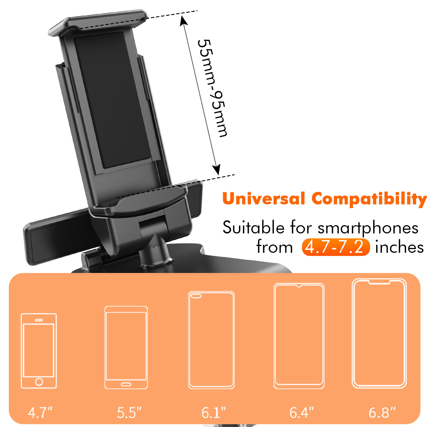 Car mobile phone bracket instrument panel clip rearview mirror sun visor navigation magnetic bracket