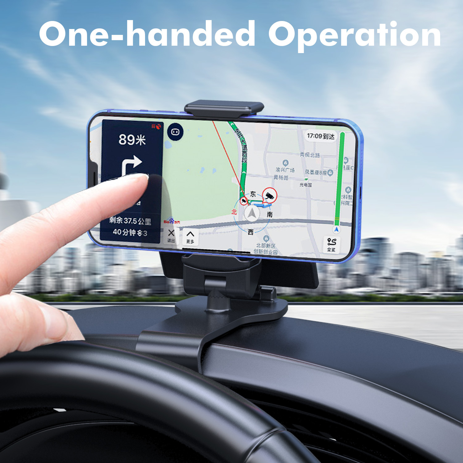 Car mobile phone bracket instrument panel clip rearview mirror sun visor navigation magnetic bracket