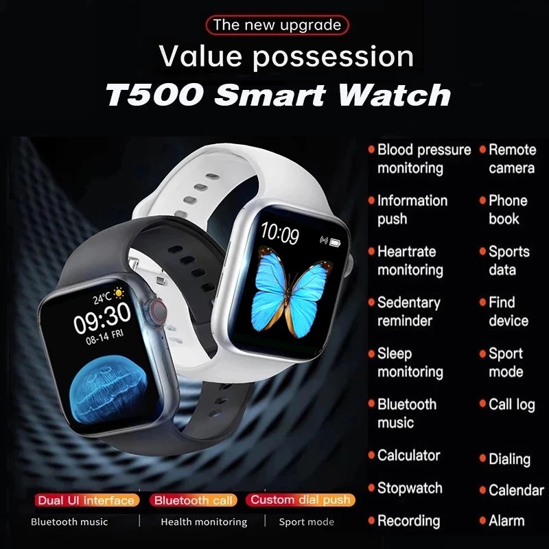 T500 IWO13 Smart Watch Bluetooth Heart Rate Monitor Sports Fitness Bracelet Smartwatch