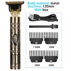 2022 Professional Hair Cutting Machine LCD Hair Trimmer for men Hair Clipper Electric Shaver Hair trimmer machine as the picture one size