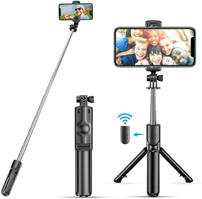 New tripod multifunctional three in one selfie pole outdoor wireless remote control photography