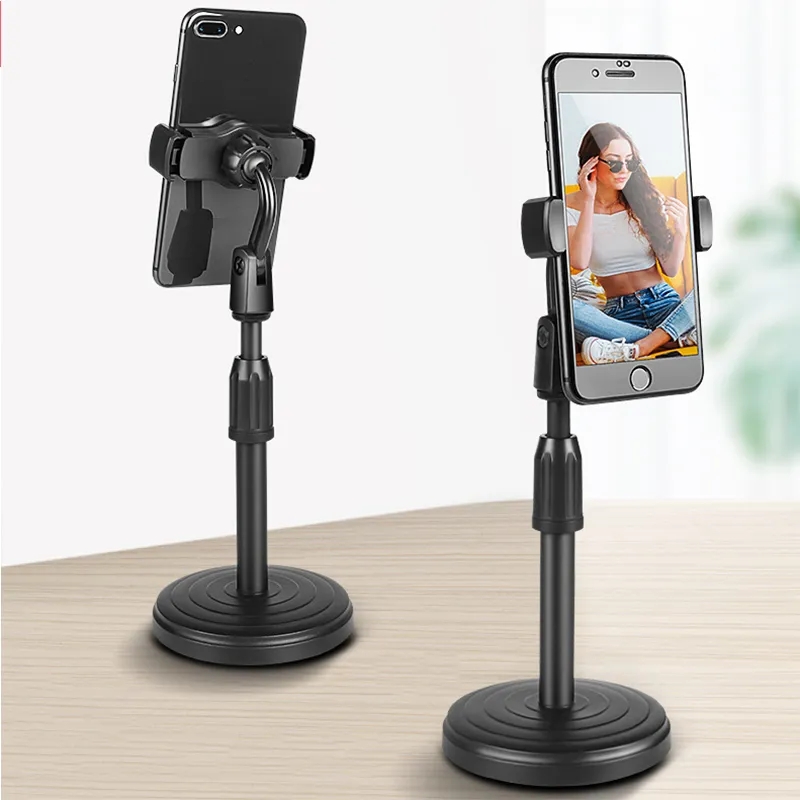 Multi-functional Retractable Mobile Phone Stand For Live Broadcast Desk Table Clip Bracket Table Mount Cell Phone Support Holder