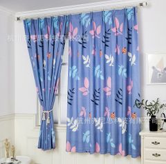 Blackout Curtains for Bedroom - Grommet Thermal Insulated Room Darkening Curtains for Living Room Blue 100 x 200cm  hook