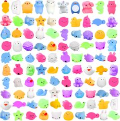10Pcs Kawaii Squishies, Mochi Squishy Toys for Kids Party Favors, Mini Stress Relief Toys for Christmas Party Favors, Classroom Prizes, Birthday Gift, Goodie Bag Stuffers Multicolored