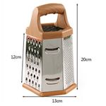 Generic Multi-Functional 6 Sided Grater Ginger Carrot Onion Potato Slicer Veggie Shredder Fruit
