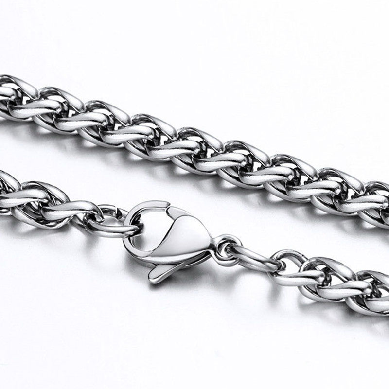 European and American hip-hop trend couple male and female personality titanium steel bungee chain