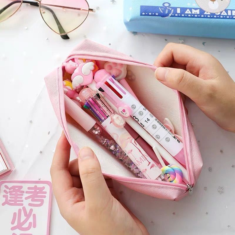 school Large capacity cute pen bag pencil case for students Durable lightweight easy carry simple / fashion / stationery bag / suitable stationery box for boys and girls